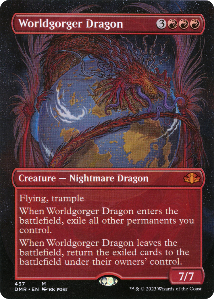 Worldgorger Dragon (Borderless Alternate Art) [Dominaria Remastered] | Gear Gaming Bentonville