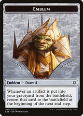 Daretti, Scrap Savant Emblem // Thopter Double-Sided Token [Commander 2016 Tokens] | Gear Gaming Bentonville