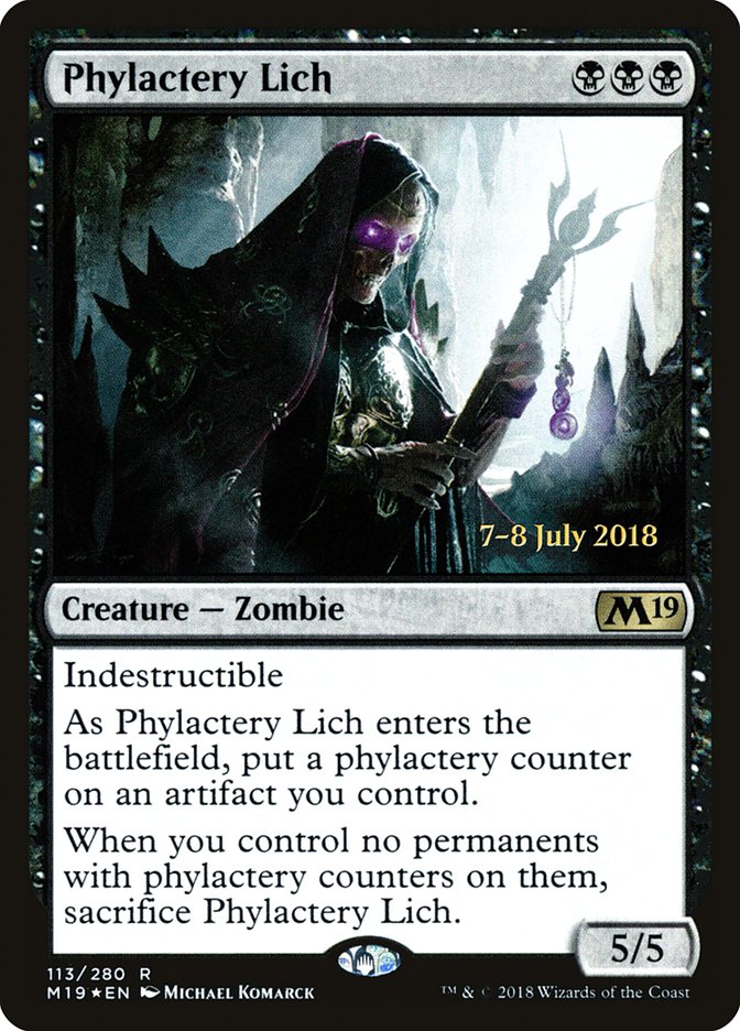 Phylactery Lich [Core Set 2019 Prerelease Promos] | Gear Gaming Bentonville