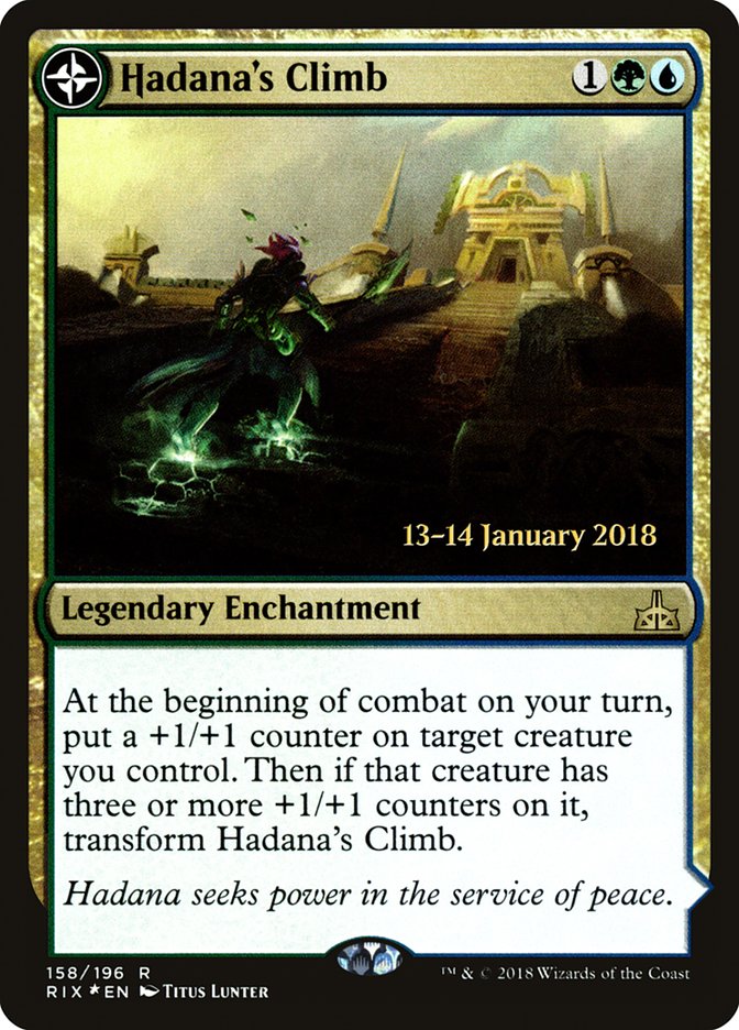 Hadana's Climb // Winged Temple of Orazca [Rivals of Ixalan Prerelease Promos] | Gear Gaming Bentonville