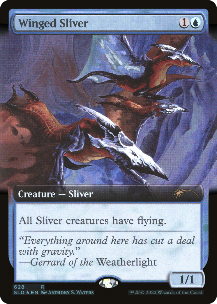 Winged Sliver (Extended Art) [Secret Lair Drop Promos] | Gear Gaming Bentonville