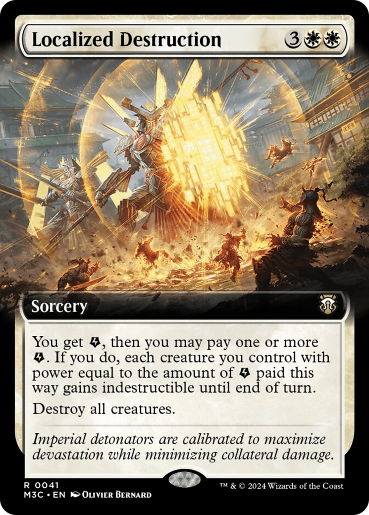 Localized Destruction (Extended Art) (Ripple Foil) [Modern Horizons 3 Commander] | Gear Gaming Bentonville