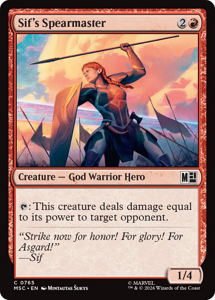 Sif's Spearmaster [Marvel Super Heroes Commander] | Gear Gaming Bentonville