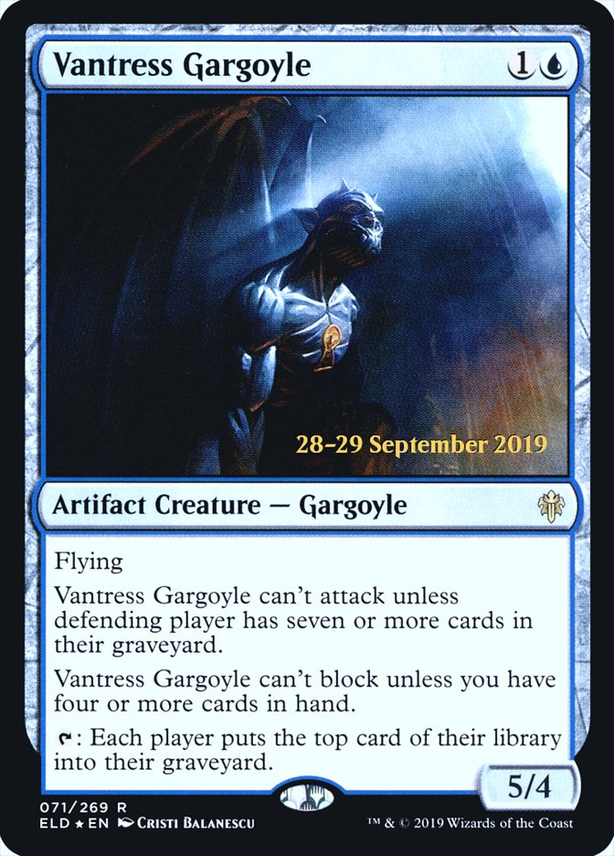 Vantress Gargoyle [Throne of Eldraine Prerelease Promos] | Gear Gaming Bentonville