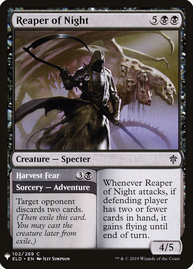 Reaper of Night // Harvest Fear [Mystery Booster] | Gear Gaming Bentonville