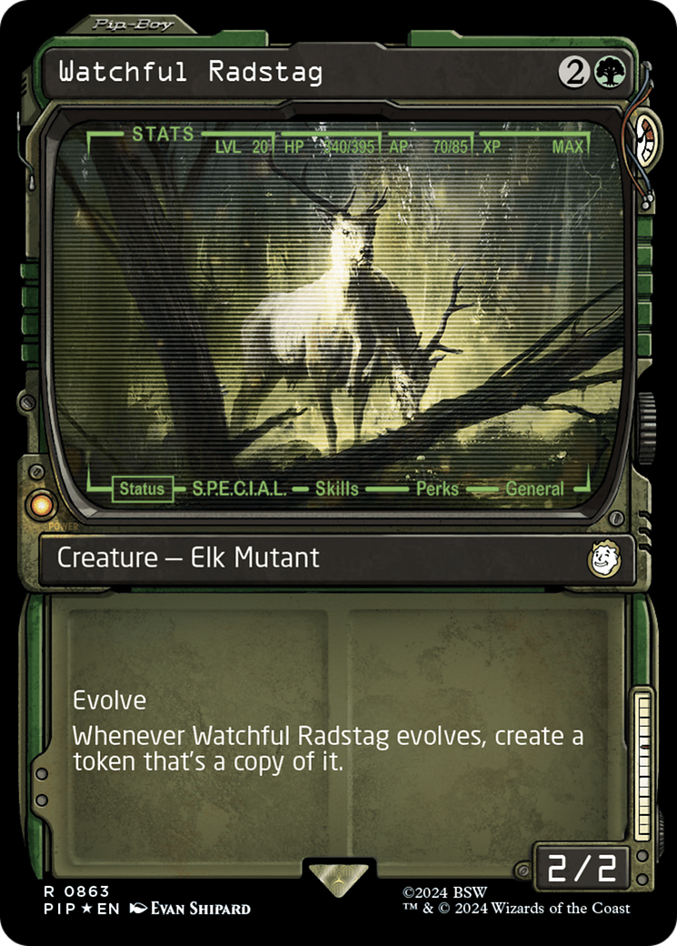 Watchful Radstag (Showcase) (Surge Foil) [Fallout] | Gear Gaming Bentonville