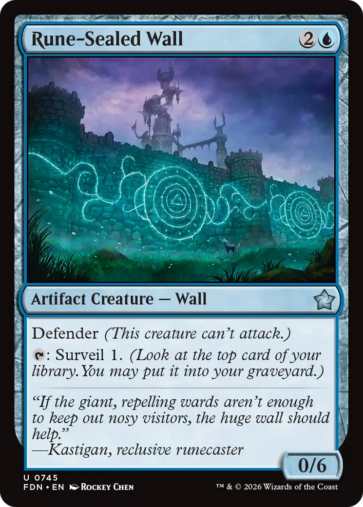 Rune-Sealed Wall (0745) [Foundations] | Gear Gaming Bentonville