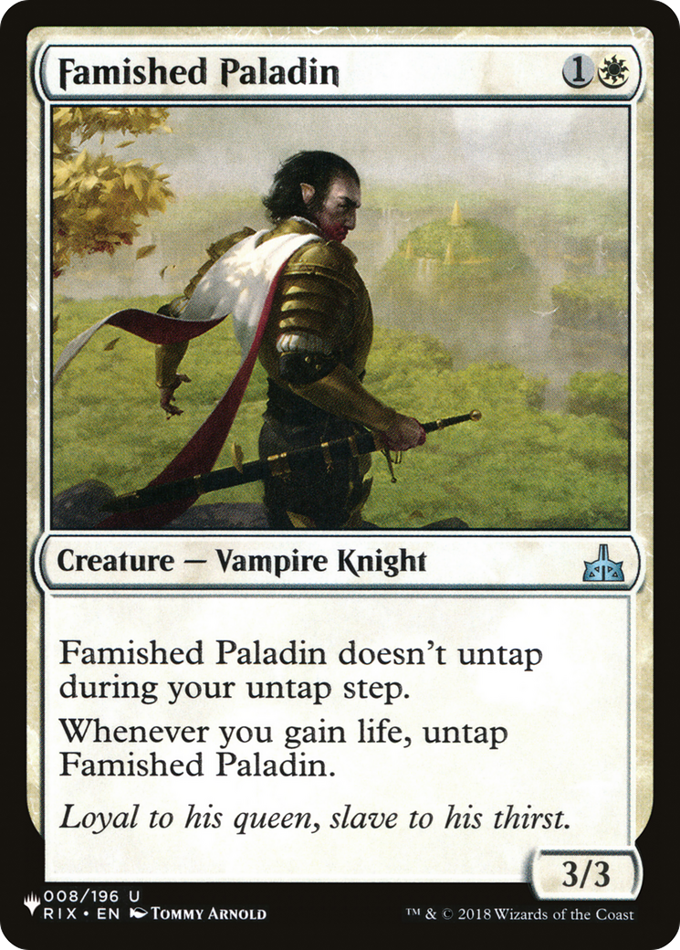 Famished Paladin [The List] | Gear Gaming Bentonville