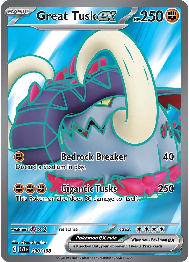 Great Tusk ex (230/198) [Scarlet & Violet: Base Set] | Gear Gaming Bentonville