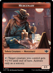 Mercenary // Treasure Double-Sided Token [Outlaws of Thunder Junction Tokens] | Gear Gaming Bentonville