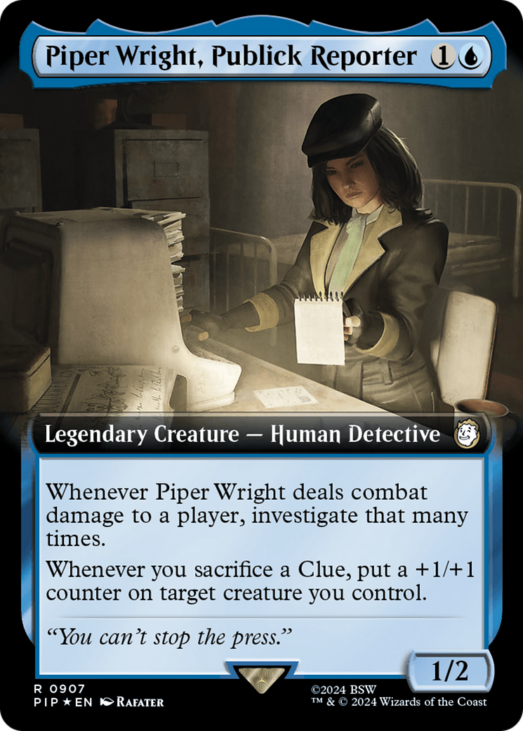 Piper Wright, Publick Reporter (Extended Art) (Surge Foil) [Fallout] | Gear Gaming Bentonville