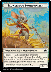 Rabbit // Flowerfoot Swordmaster Double-Sided Token [Bloomburrow Tokens] | Gear Gaming Bentonville