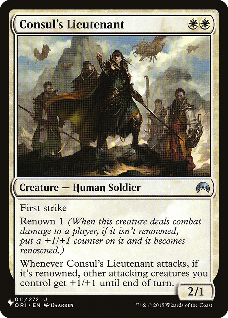 Consul's Lieutenant [The List Reprints] | Gear Gaming Bentonville