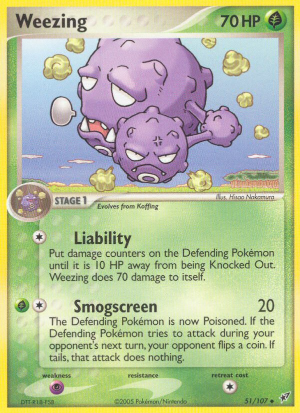 Weezing (51/107) [EX: Deoxys] | Gear Gaming Bentonville