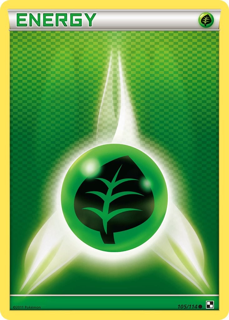 Grass Energy (105/114) [Black & White: Base Set] | Gear Gaming Bentonville