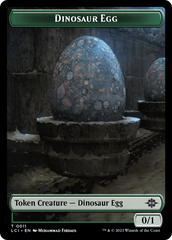 Dinosaur Egg // Dinosaur (0010) Double-Sided Token [The Lost Caverns of Ixalan Tokens] | Gear Gaming Bentonville