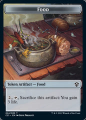 Food // Saproling Double-Sided Token [Commander 2021 Tokens] | Gear Gaming Bentonville