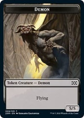 Demon // Elemental Double-Sided Token [Double Masters Tokens] | Gear Gaming Bentonville