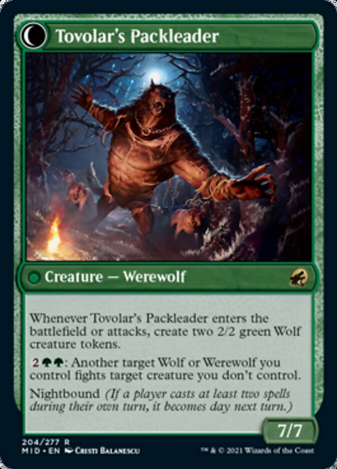 Tovolar's Huntmaster // Tovolar's Packleader [Innistrad: Midnight Hunt] | Gear Gaming Bentonville