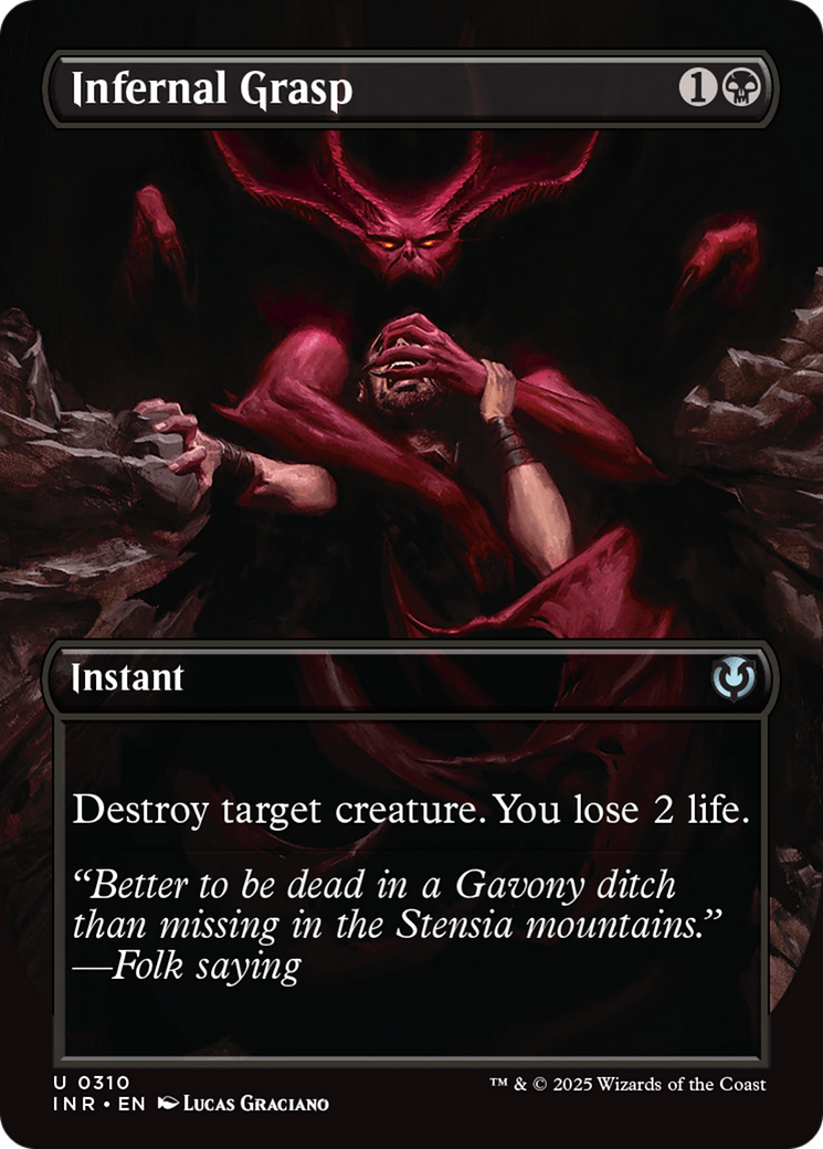 Infernal Grasp (Borderless) [Innistrad Remastered] | Gear Gaming Bentonville