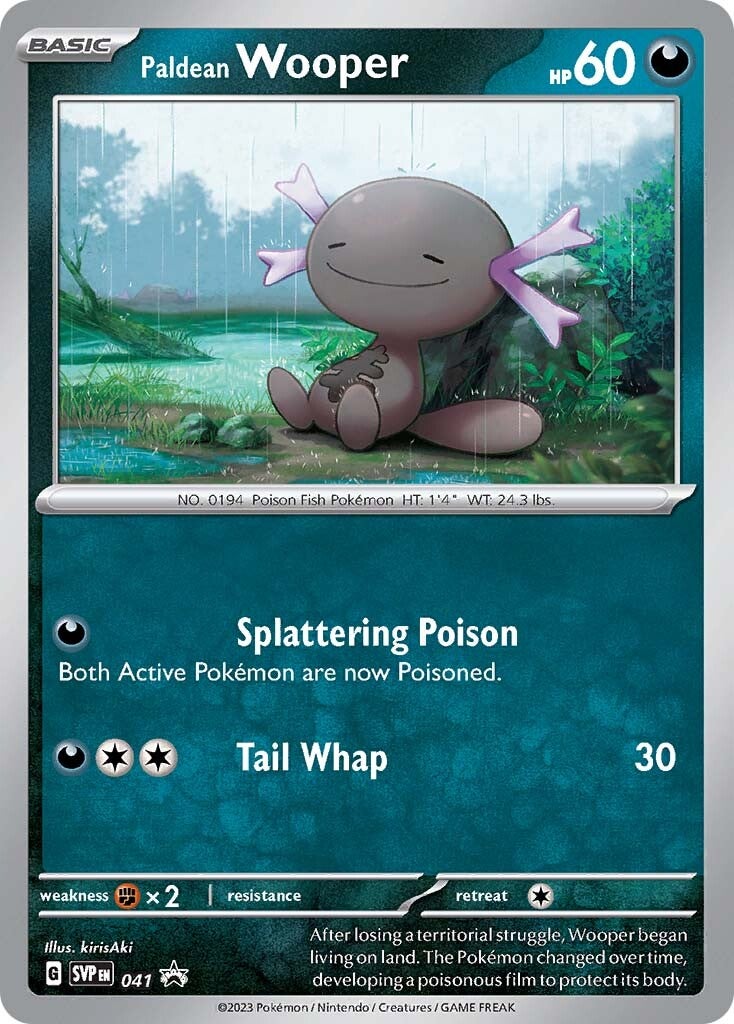 Paldean Wooper (041) [Scarlet & Violet: Black Star Promos] | Gear Gaming Bentonville