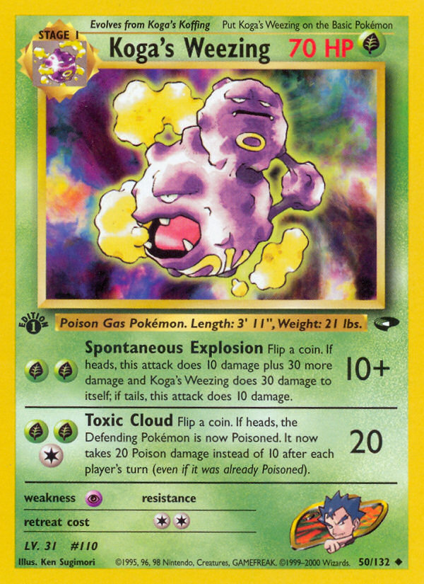 Koga's Weezing (50/132) [Gym Challenge 1st Edition] | Gear Gaming Bentonville