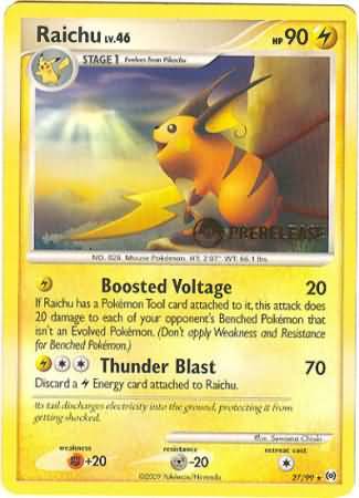Raichu (27/99) (Prerelease Promo) [Nintendo: Black Star Promos] | Gear Gaming Bentonville