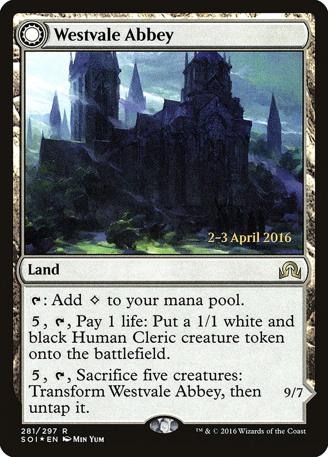 Westvale Abbey // Ormendahl, Profane Prince [Shadows over Innistrad Prerelease Promos] | Gear Gaming Bentonville