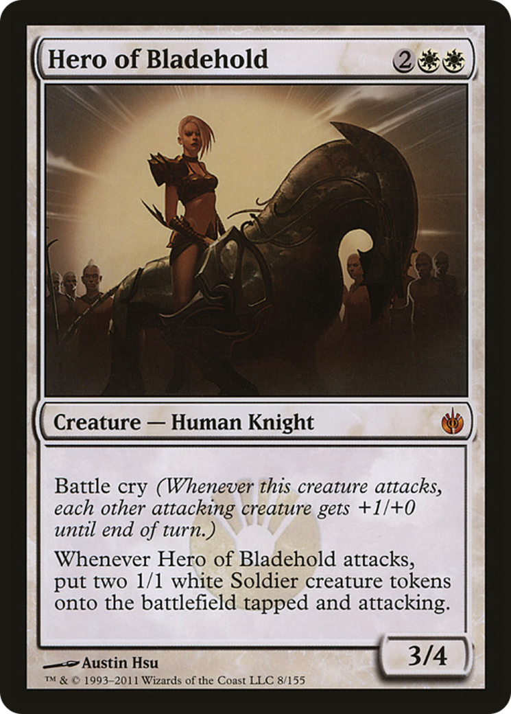 Hero of Bladehold (Mirrodin Besieged) (Oversized) [Oversize Cards] | Gear Gaming Bentonville