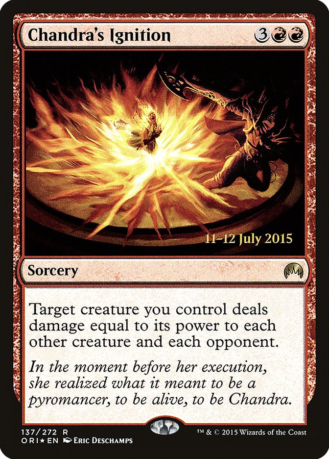 Chandra's Ignition [Magic Origins Prerelease Promos] | Gear Gaming Bentonville