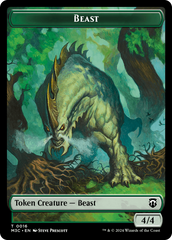 Elephant (Ripple Foil) // Beast (0016) Double-Sided Token [Modern Horizons 3 Commander Tokens] | Gear Gaming Bentonville