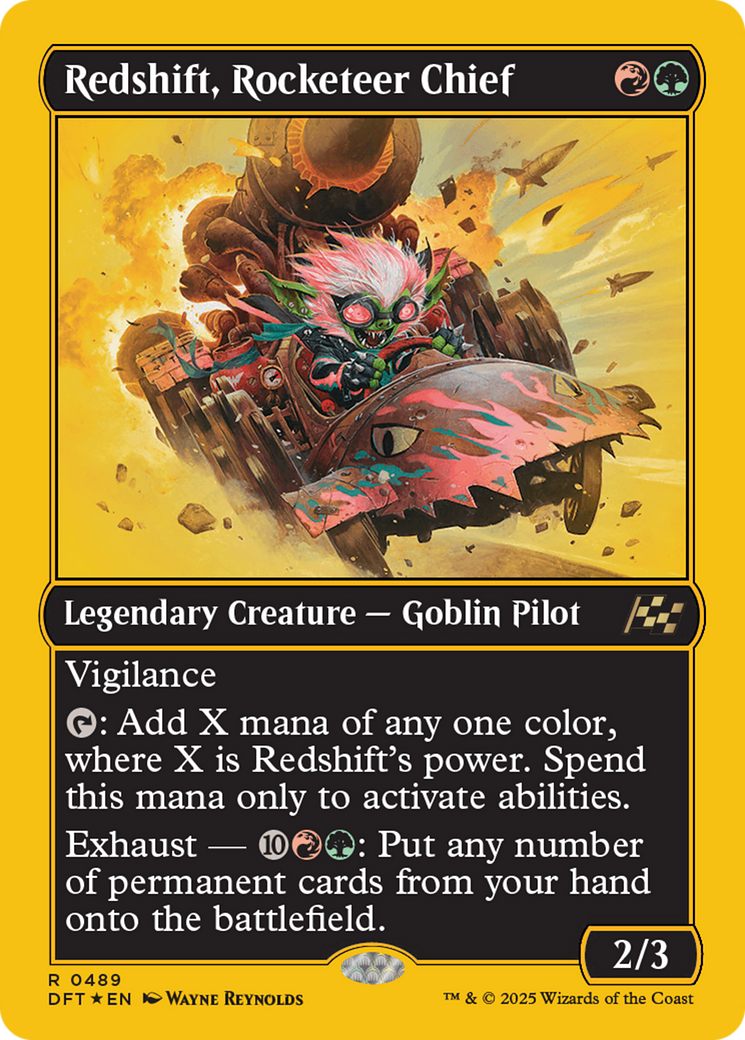 Redshift, Rocketeer Chief (First-Place Foil) [Aetherdrift] | Gear Gaming Bentonville