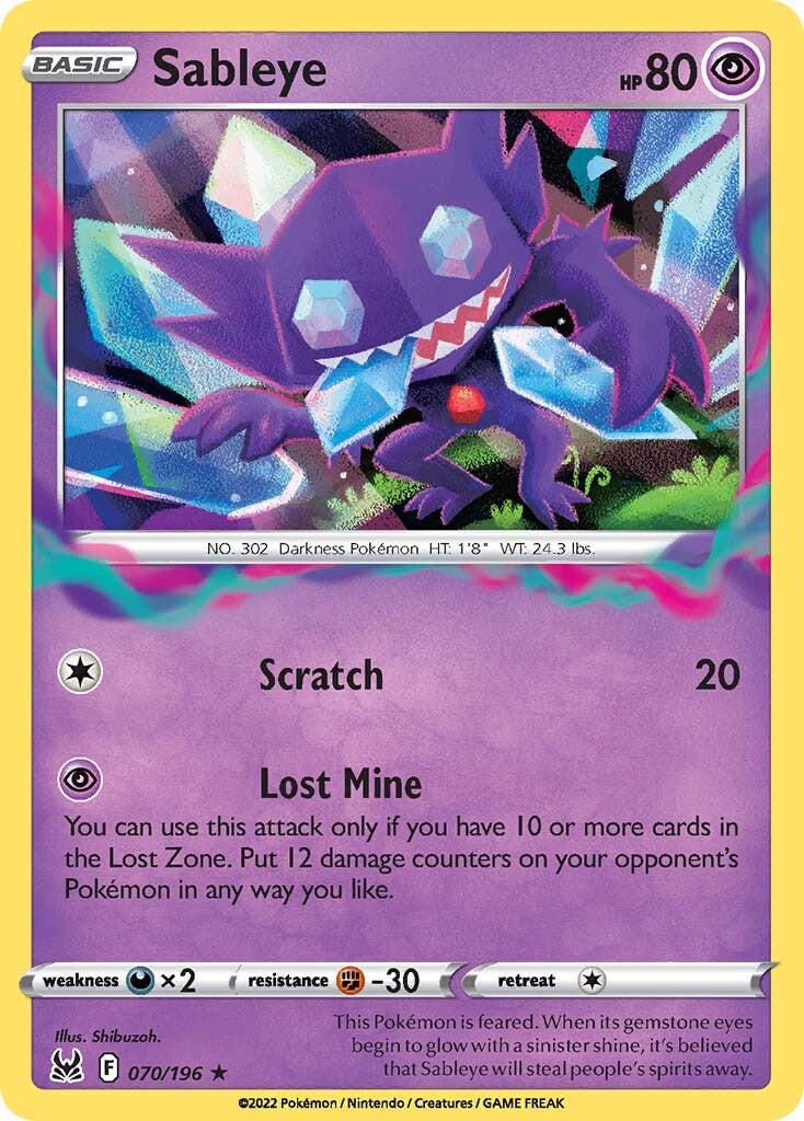 Sableye (070/196) [Sword & Shield: Lost Origin] | Gear Gaming Bentonville