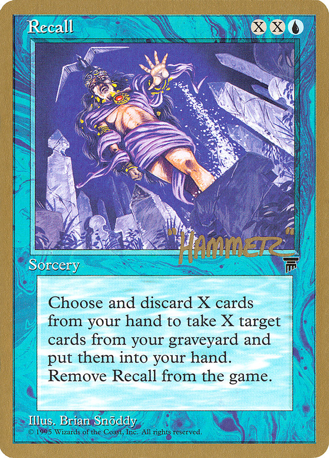 Recall (Shawn "Hammer" Regnier) [Pro Tour Collector Set] | Gear Gaming Bentonville