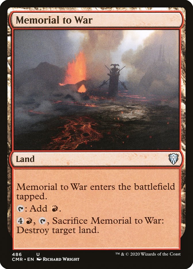 Memorial to War [Commander Legends] | Gear Gaming Bentonville