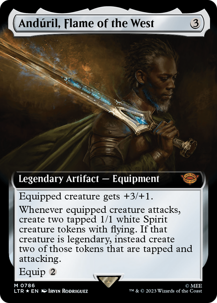 Anduril, Flame of the West (Extended Art) (Surge Foil) [The Lord of the Rings: Tales of Middle-Earth] | Gear Gaming Bentonville