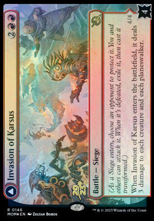 Invasion of Karsus // Refraction Elemental [March of the Machine Prerelease Promos] | Gear Gaming Bentonville