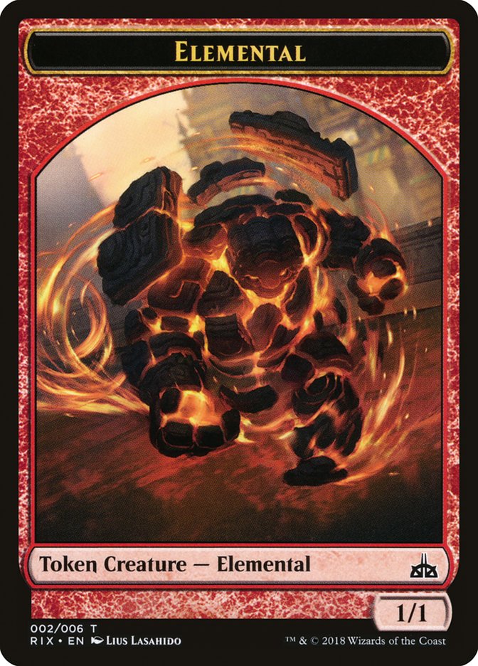 Elemental Token (002/006) [Rivals of Ixalan Tokens] | Gear Gaming Bentonville