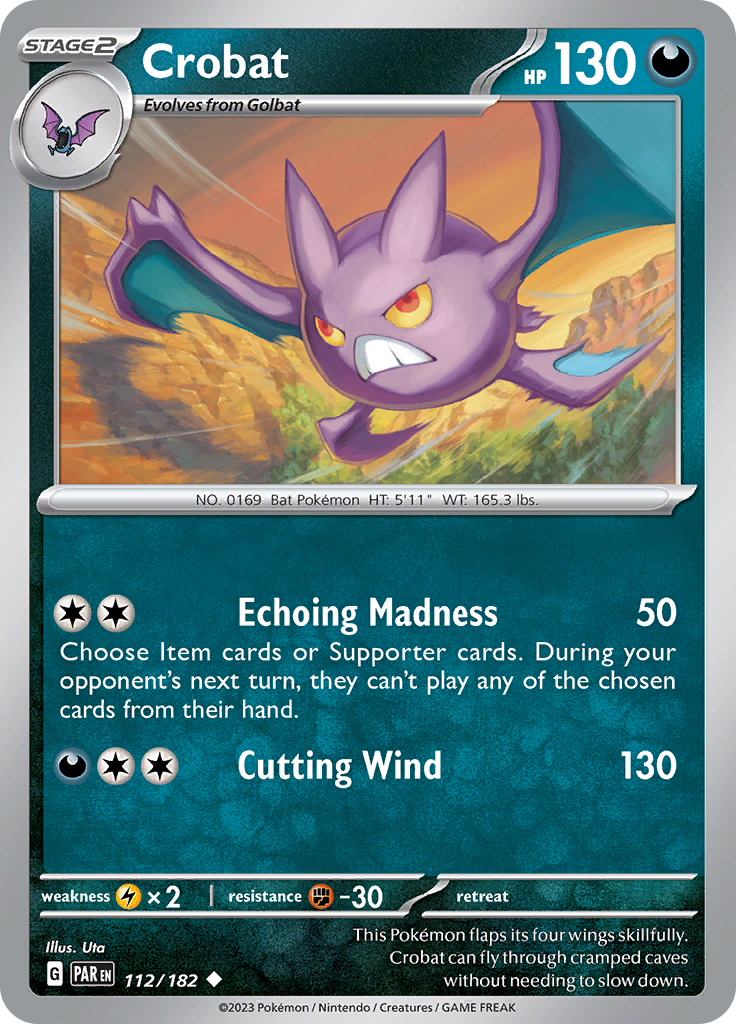 Crobat (112/182) [Scarlet & Violet: Paradox Rift] | Gear Gaming Bentonville