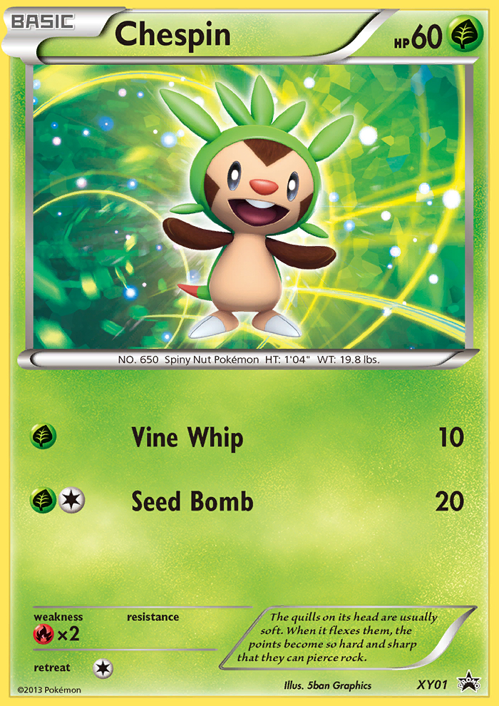 Chespin (XY01) [XY: Black Star Promos] | Gear Gaming Bentonville