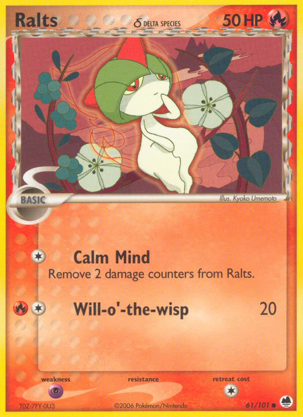 Ralts (61/101) (Delta Species) [EX: Dragon Frontiers] | Gear Gaming Bentonville