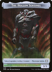 Phyrexian Goblin // The Hollow Sentinel Double-Sided Token [Phyrexia: All Will Be One Tokens] | Gear Gaming Bentonville