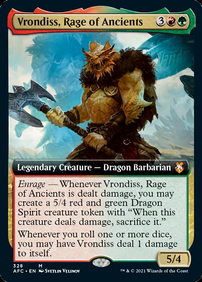 Vrondiss, Rage of Ancients (Extended Art) [Dungeons & Dragons: Adventures in the Forgotten Realms Commander] | Gear Gaming Bentonville