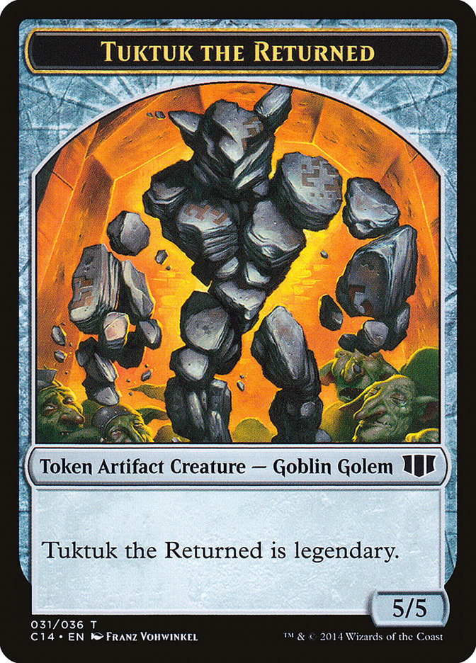 Daretti, Scrap Savant Emblem // Tuktuk the Returned Double-Sided Token [Commander 2014 Tokens] | Gear Gaming Bentonville