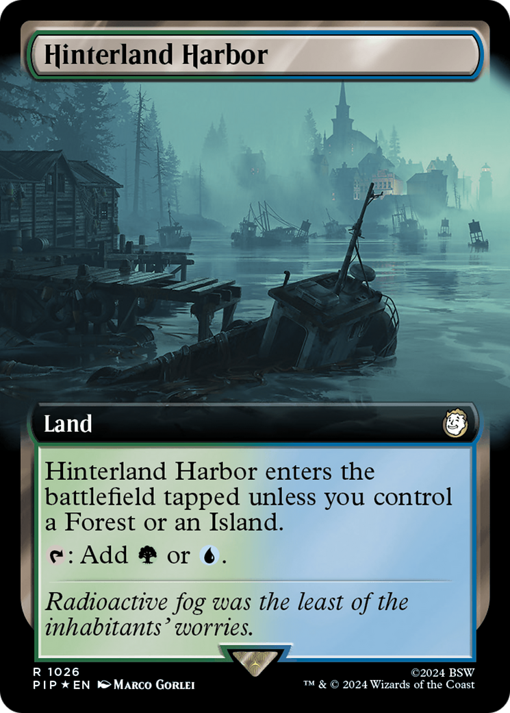 Hinterland Harbor (Extended Art) (Surge Foil) [Fallout] | Gear Gaming Bentonville