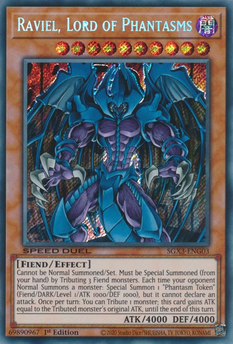Raviel, Lord of Phantasms [SGX3-ENG03] Secret Rare | Gear Gaming Bentonville