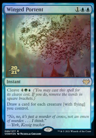 Winged Portent [Innistrad: Crimson Vow Prerelease Promos] | Gear Gaming Bentonville