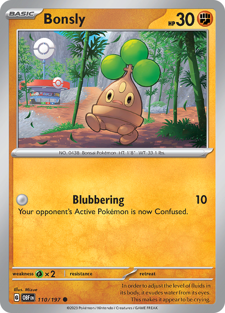 Bonsly (110/197) [Scarlet & Violet: Obsidian Flames] | Gear Gaming Bentonville