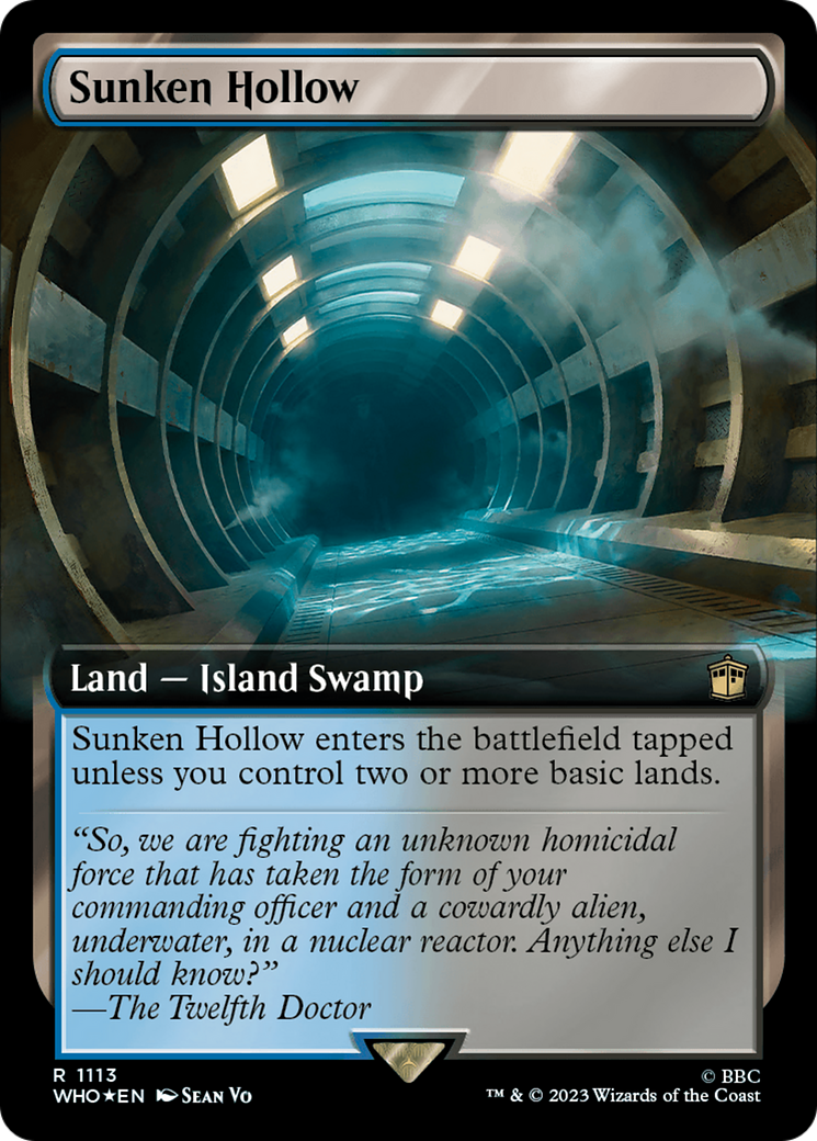 Sunken Hollow (Extended Art) (Surge Foil) [Doctor Who] | Gear Gaming Bentonville