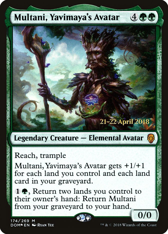 Multani, Yavimaya's Avatar [Dominaria Prerelease Promos] | Gear Gaming Bentonville